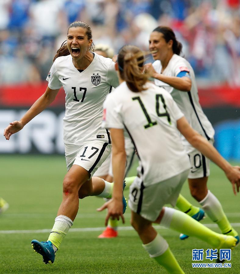 美国队以-战胜法国队晋级国际足联女子世界杯半决赛